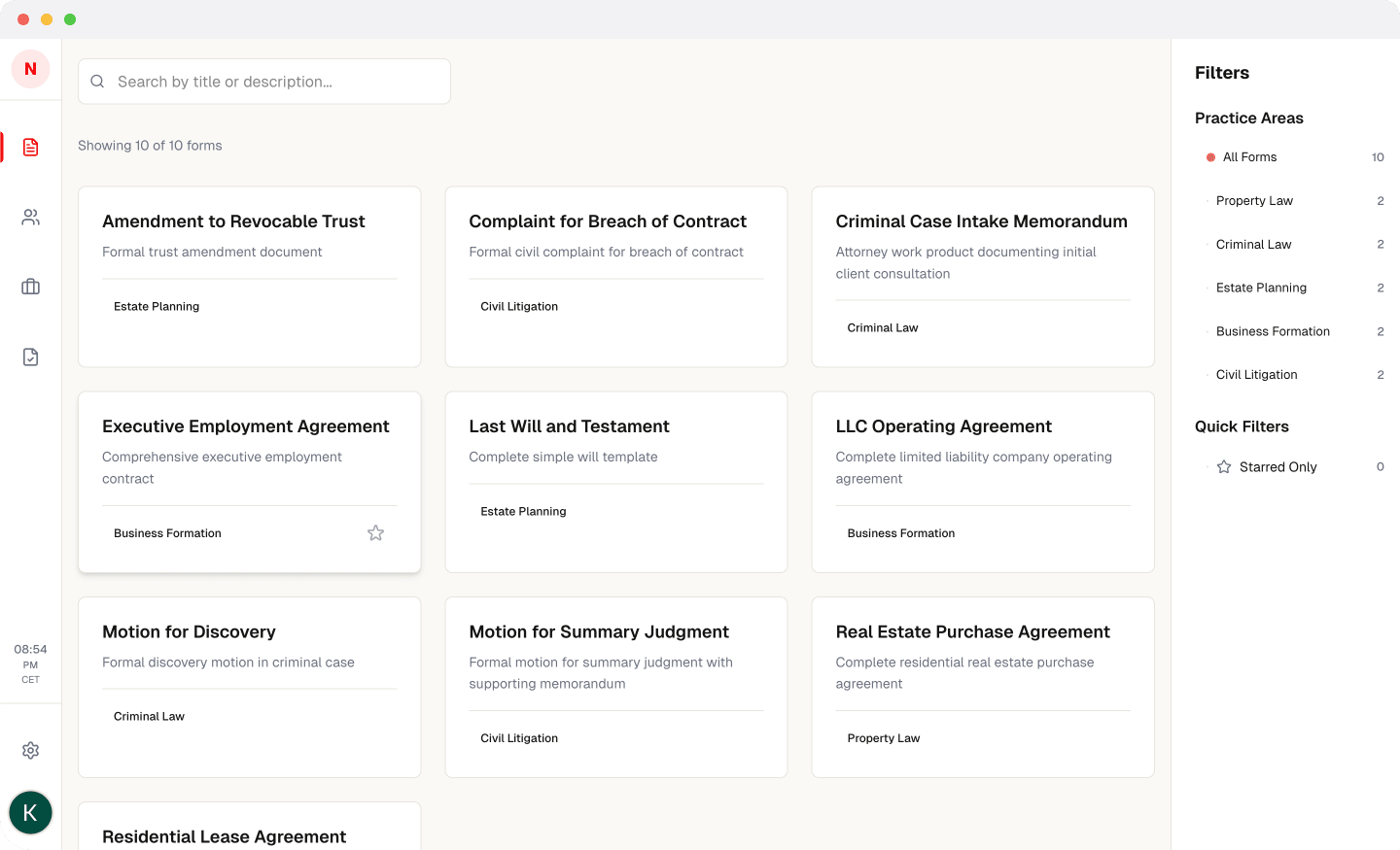 Norma interface showing a demand letter being generated with AI enhancement